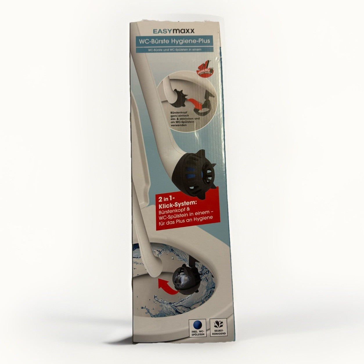 EASYmaxx WC Reinigungs Bürste 2-in-1 Silikon Toilettenbürste Spülstein Klobürste