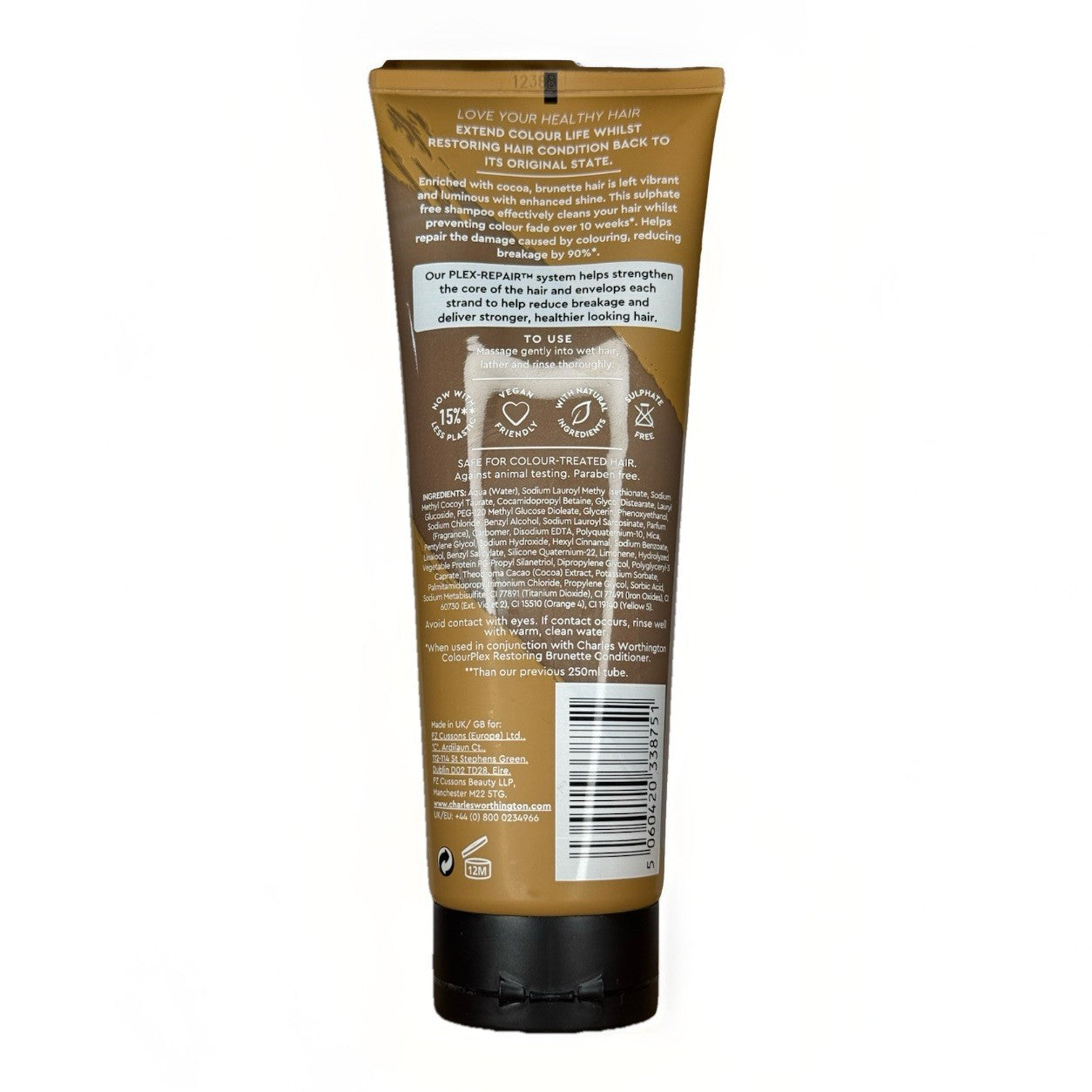 Charles Worthington Colour Plex Brunette Shampoo 250ml