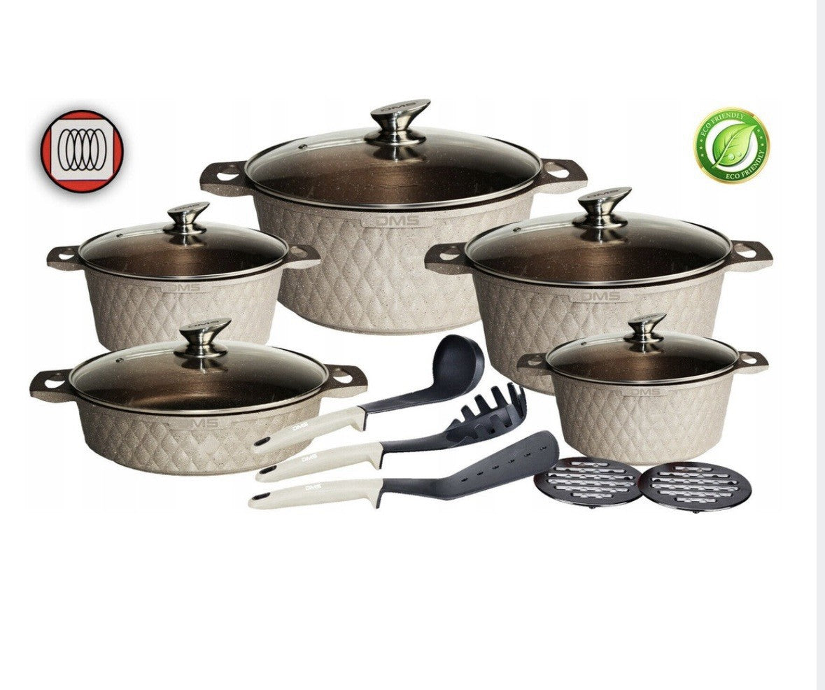 DMS TSD5015 Topfset /Champagner, 15-teilig