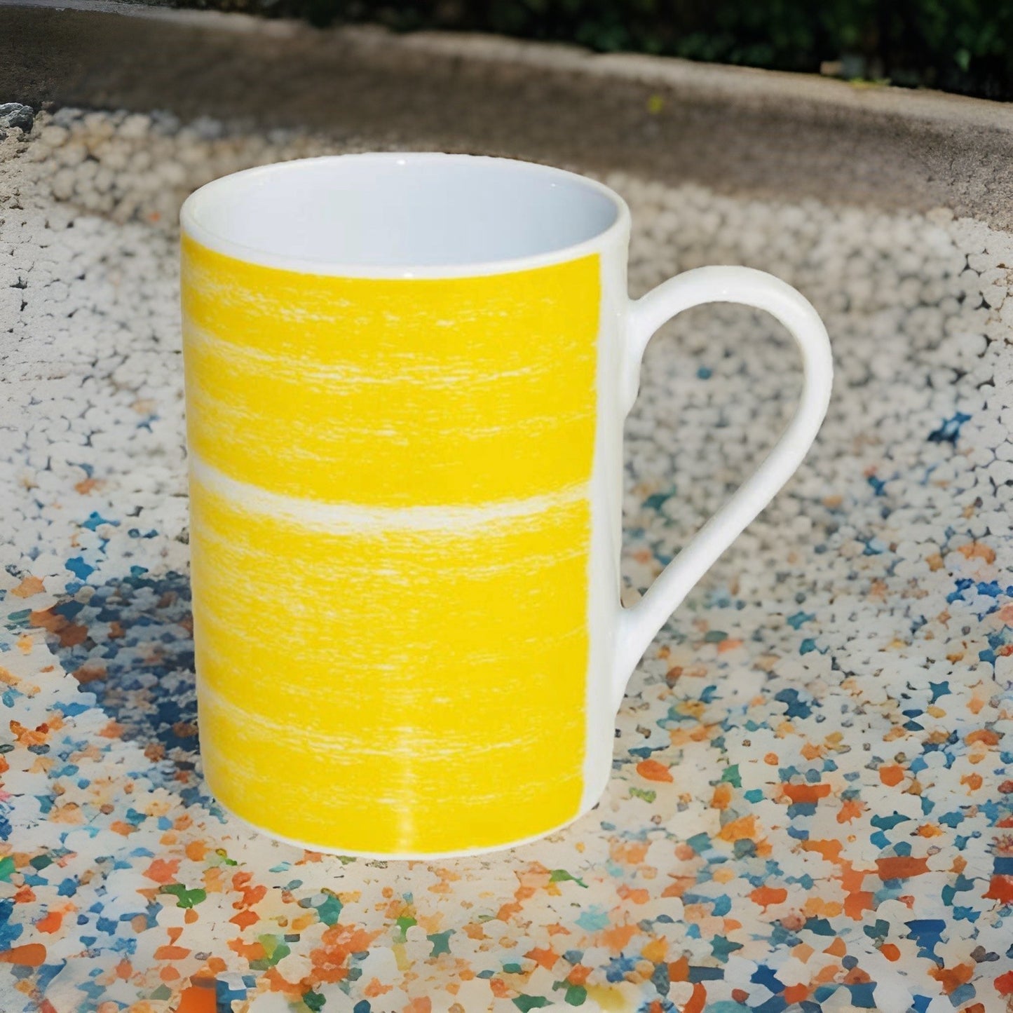 ARTE Viva Kaffee Tassen 6er Set Gelb Porzellan