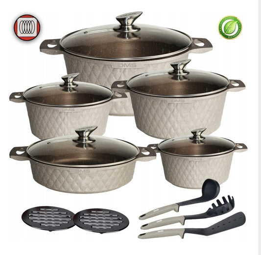 DMS TSD5015 Topfset /Champagner, 15-teilig