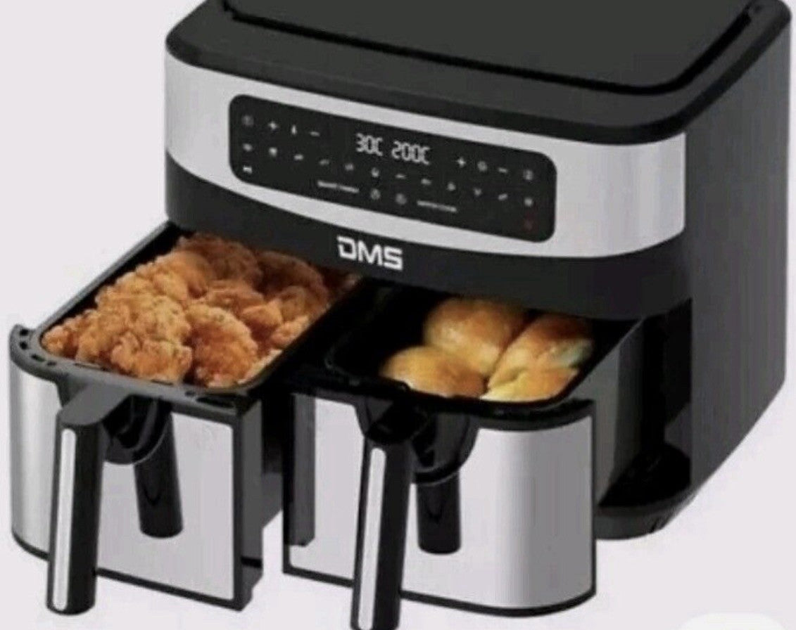DMS 11L Doppel-Heißluftfritteuse Fritteuse Doppelkammer Digital HF-11S