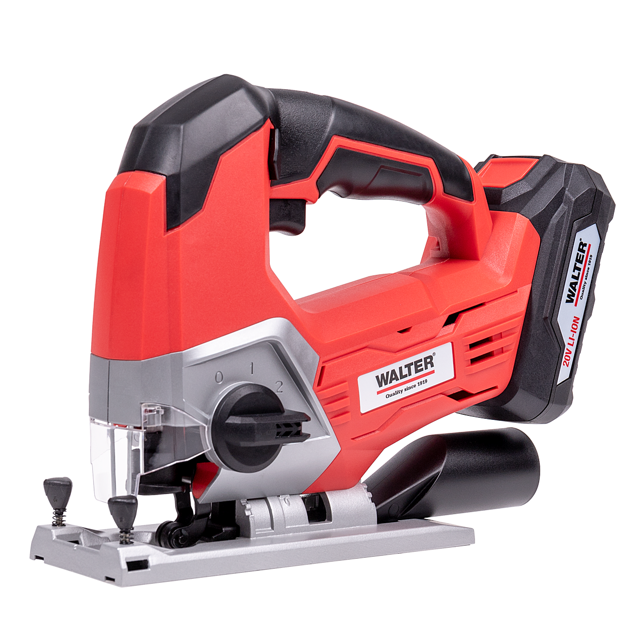 WALTER 20V Li-Ion Akku-Pendelhub-Stichsäge Rot